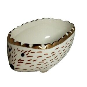 Lauren Conrad Hedgehog Trinket Treasures Jewelry Holder Box Porcelain $26 Retail
